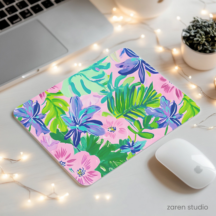 Floral Mouse Pad – Garden Joy | Bloom & Lush Collection
