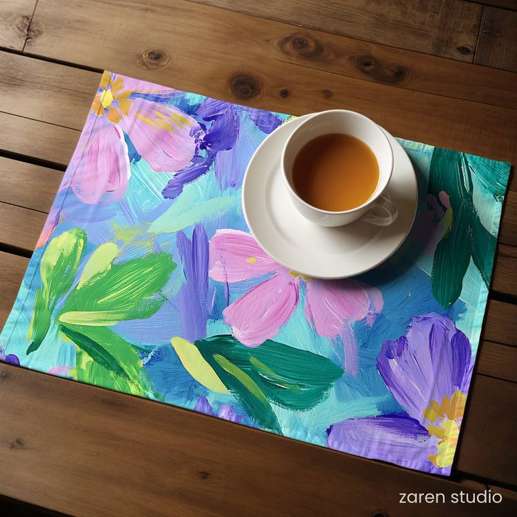 Floral Placemat Set of 4 – Lavender Mist | Bloom & Lush Collection