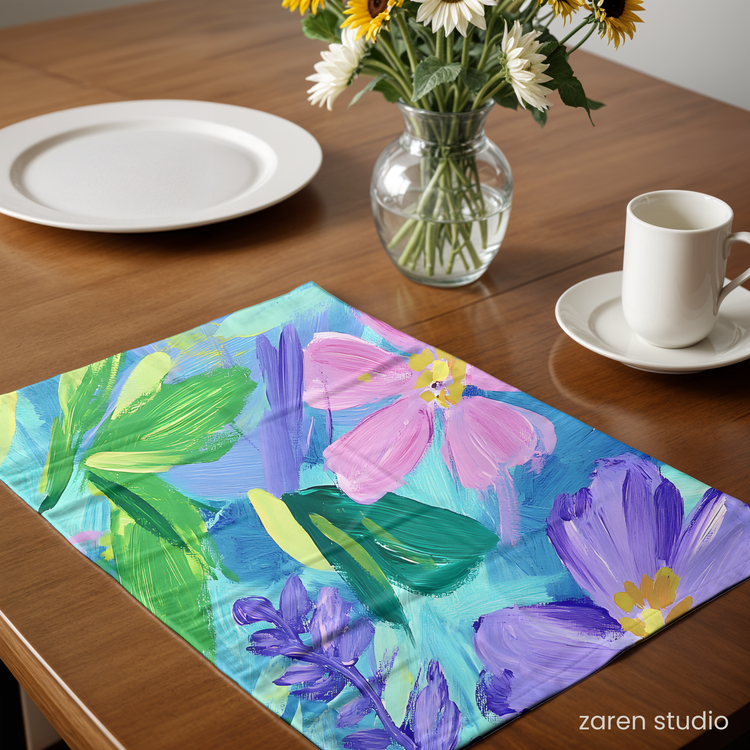 Floral Placemat Set of 4 – Lavender Mist | Bloom & Lush Collection