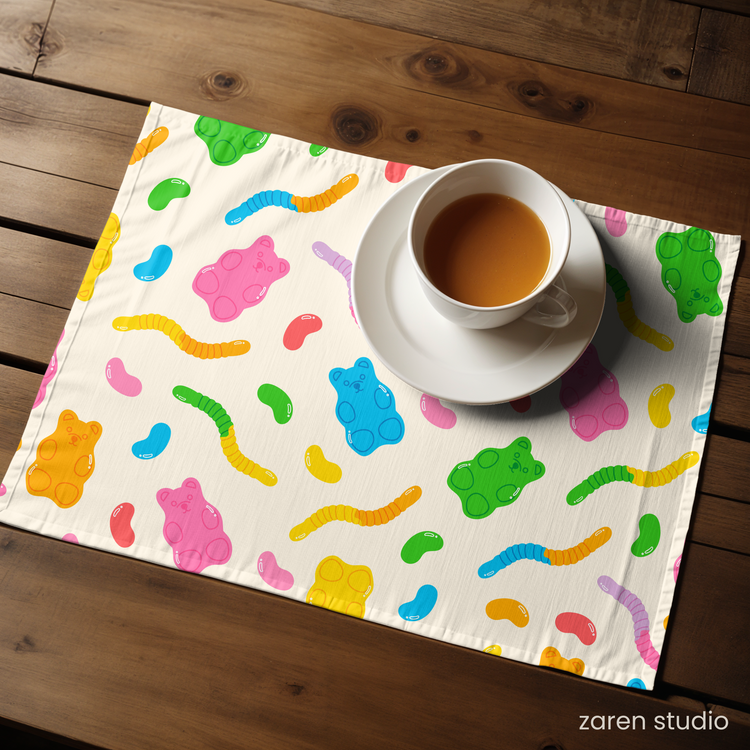Placemat Set of 2 – Candy Critters | Bubble Pop Collection