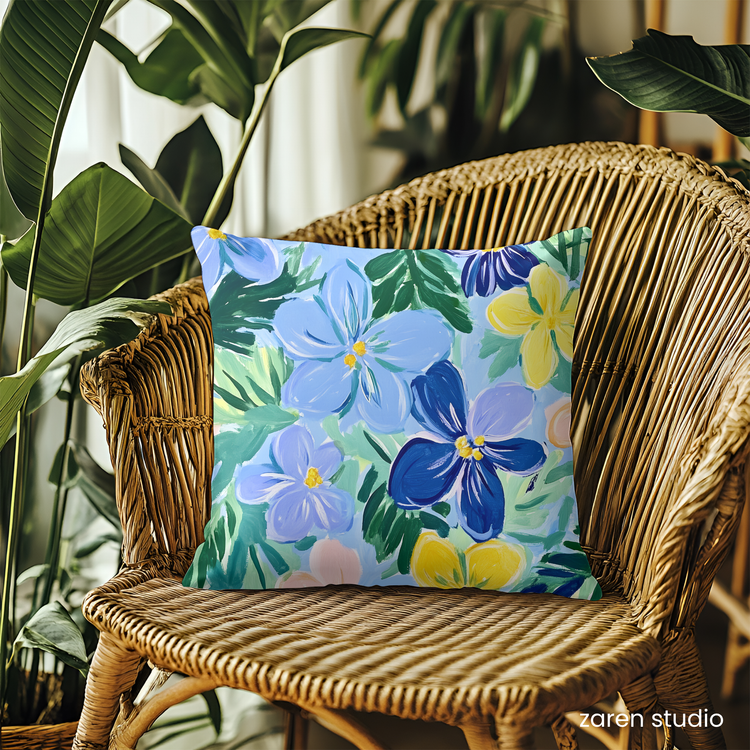 Floral Pillow Cover – Sunset Fields | Bloom & Lush Collection