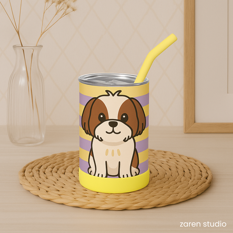 Tumbler 12oz – Pérola | Puppy Pie Collection