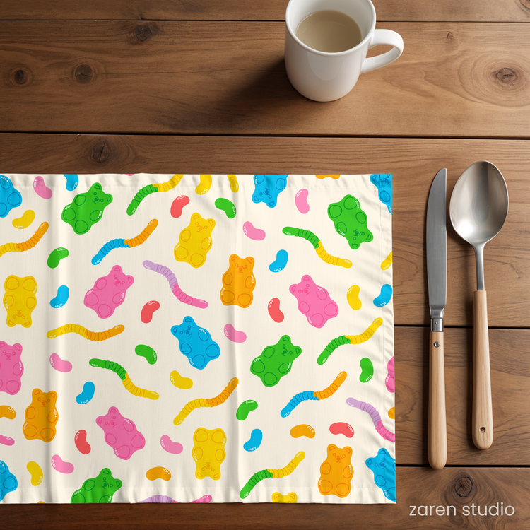 Placemat Set of 2 – Candy Critters | Bubble Pop Collection