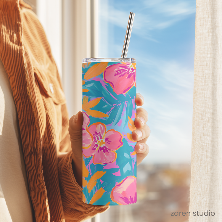 Tumbler 20oz – Wild Orchid | Bloom & Lush Collection