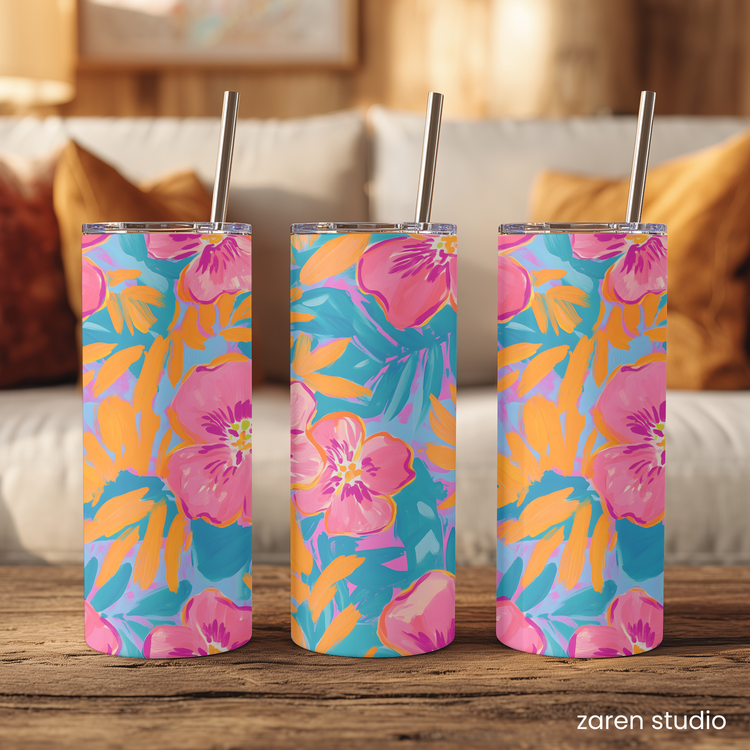 Tumbler 20oz – Wild Orchid | Bloom & Lush Collection