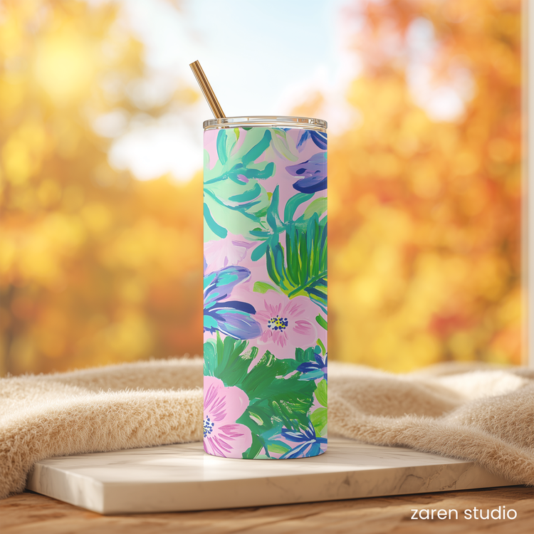 BLOOM Floral 20oz Tumbler in Garden Joy