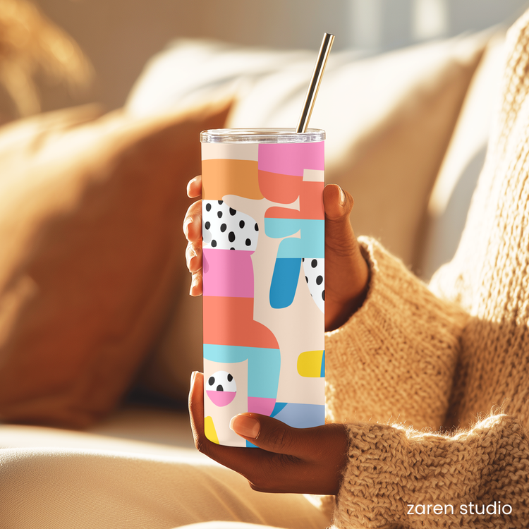 Tumbler 20oz – Funky Confetti | Bubble Pop Collection