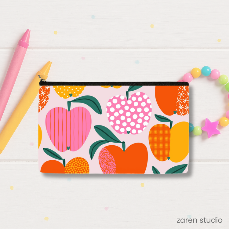 Zipper Pouch – Apple Pop | Bubble Pop Collection