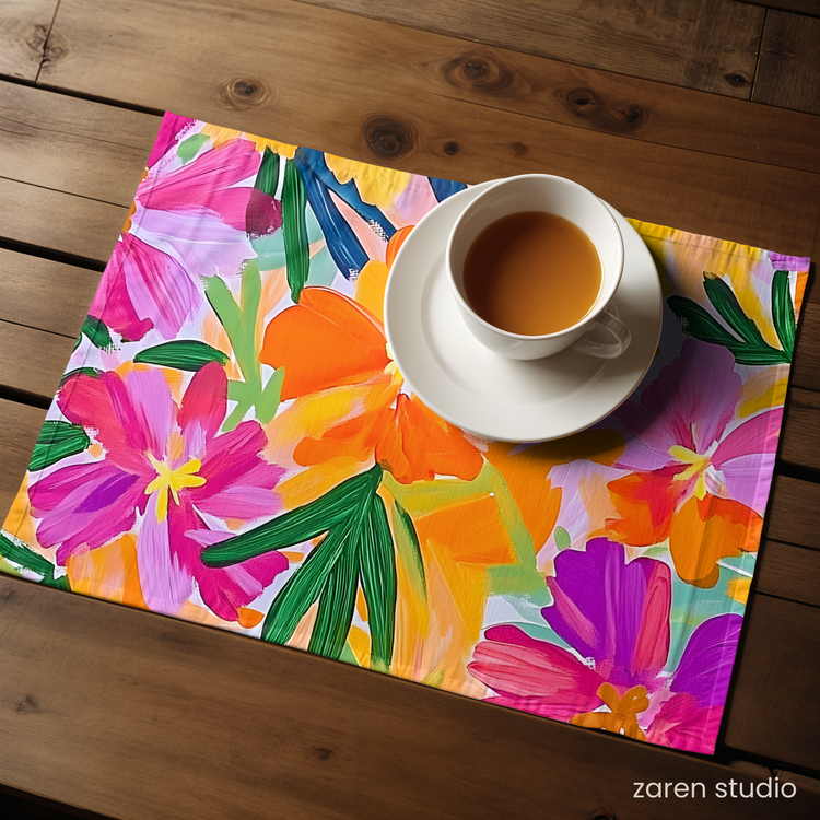 Floral Placemat Set of 4 – Spring Vibes | Bloom & Lush Collection