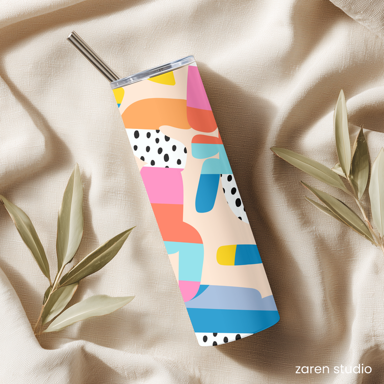 Tumbler 20oz – Funky Confetti | Bubble Pop Collection