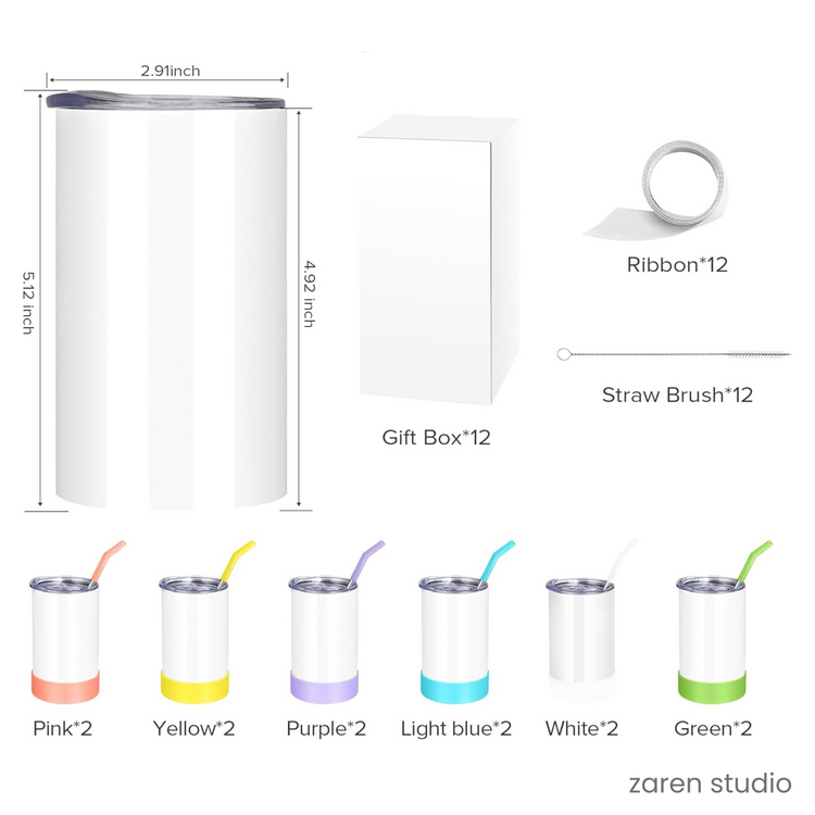 Tumbler 12oz – Safira | Puppy Pie Collection