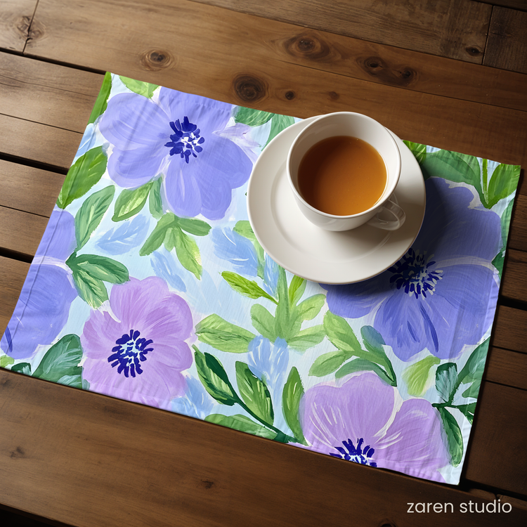Floral Placemat Set of 4 – Lilac Dream | Bloom & Lush Collection