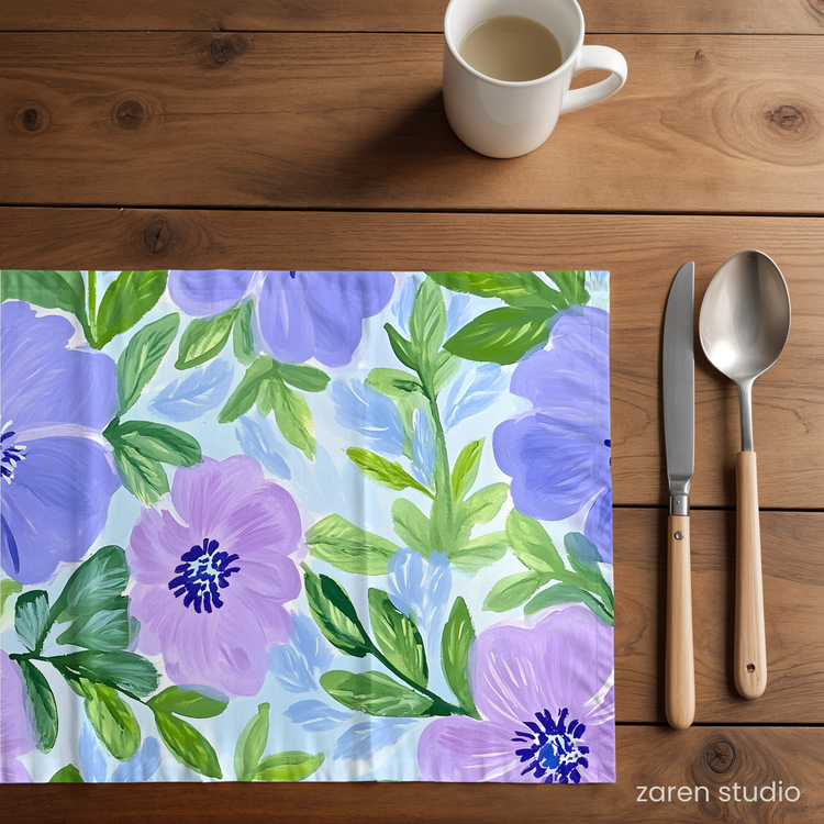 Floral Placemat Set of 4 – Lilac Dream | Bloom & Lush Collection