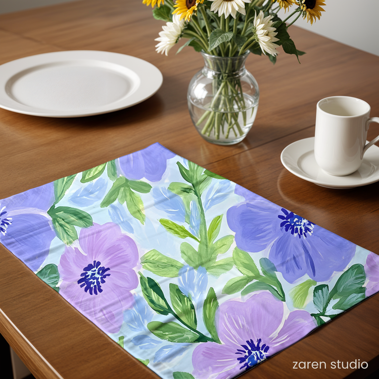 Floral Placemat Set of 4 – Lilac Dream | Bloom & Lush Collection