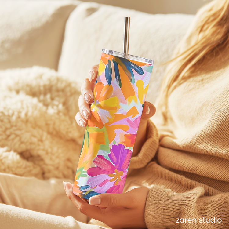 BLOOM Floral 20oz Tumbler in Spring Vibes