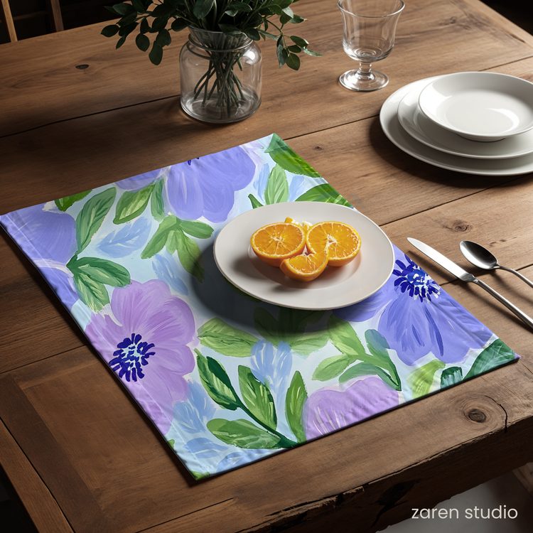 Floral Placemat Set of 4 – Lilac Dream | Bloom & Lush Collection