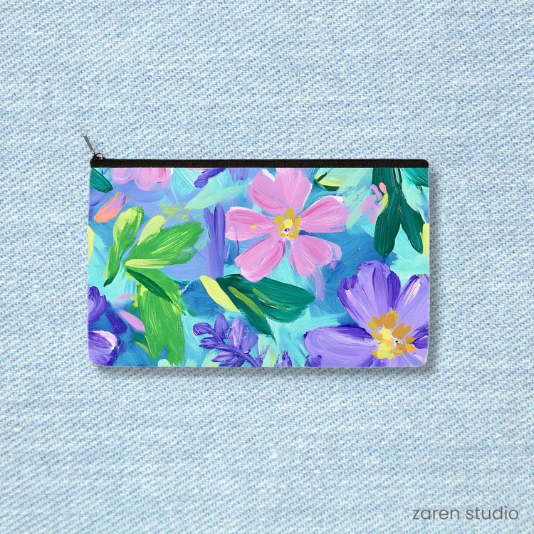 Floral Pouch – Lavender Mist | Bloom & Lush Collection