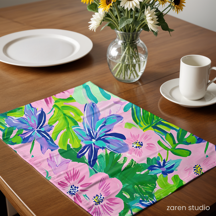 Floral Placemat Set of 4 – Garden Joy | Bloom & Lush Collection