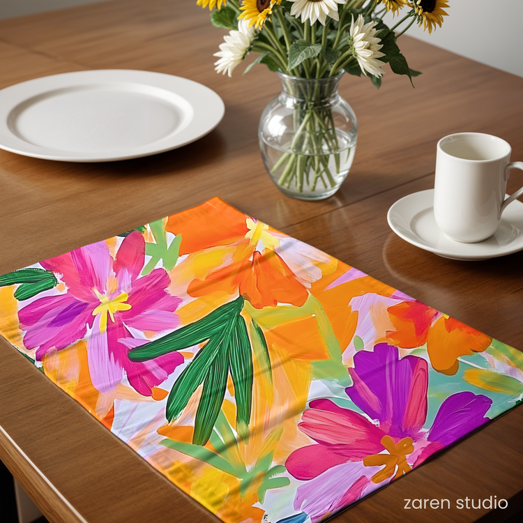 Floral Placemat Set of 4 – Spring Vibes | Bloom & Lush Collection