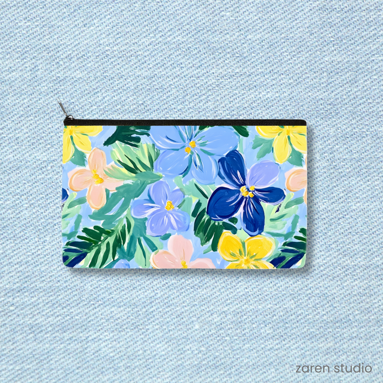Floral Pouch – Sunset Fields | Bloom & Lush Collection