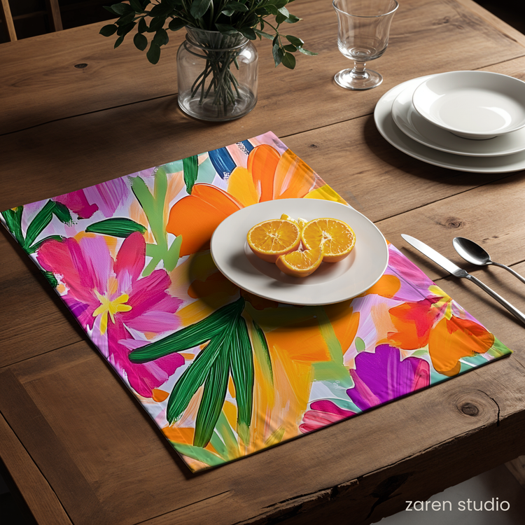 Floral Placemat Set of 4 – Spring Vibes | Bloom & Lush Collection