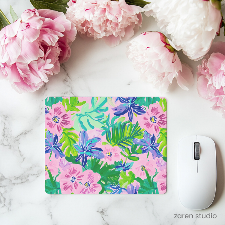 Floral Mouse Pad – Garden Joy | Bloom & Lush Collection