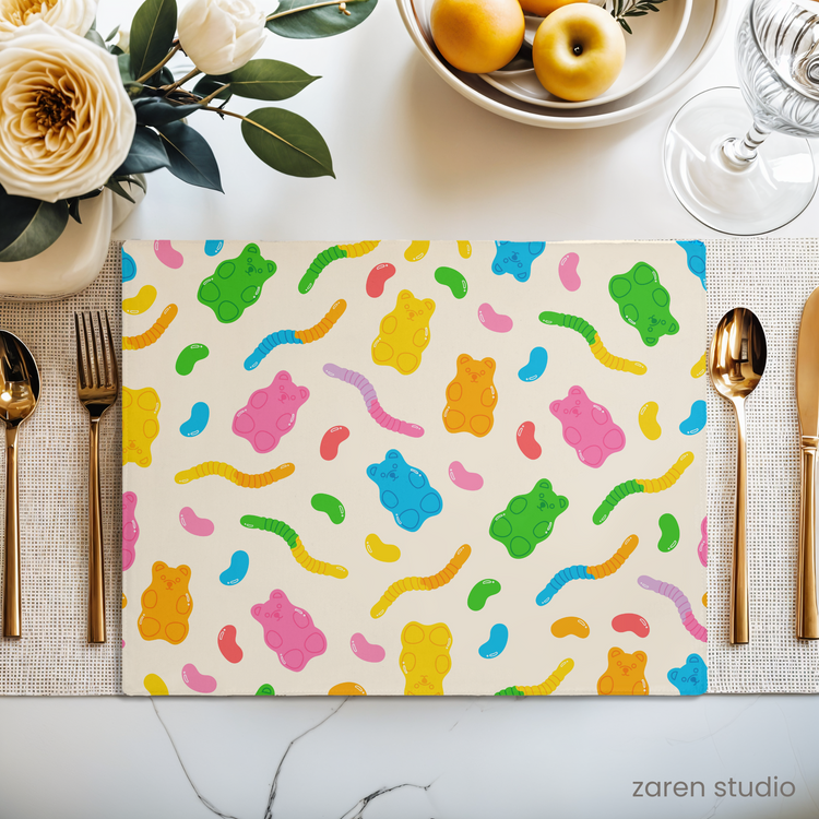 Placemat Set of 2 – Candy Critters | Bubble Pop Collection