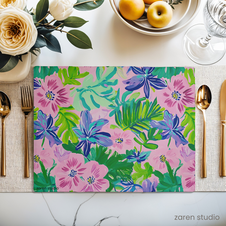 Floral Placemat Set of 4 – Garden Joy | Bloom & Lush Collection