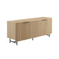 Modern Fluted-Door Minimalist Storage Sideboard Unit