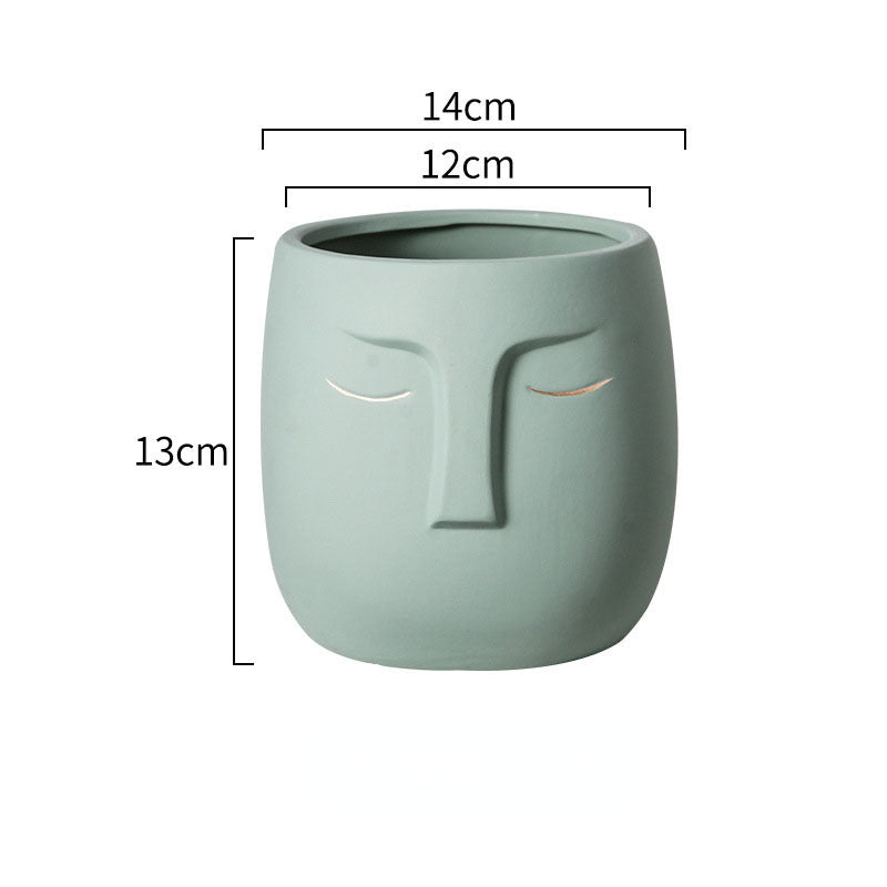 Nordic Abstract Figure Flowerpot Decoration