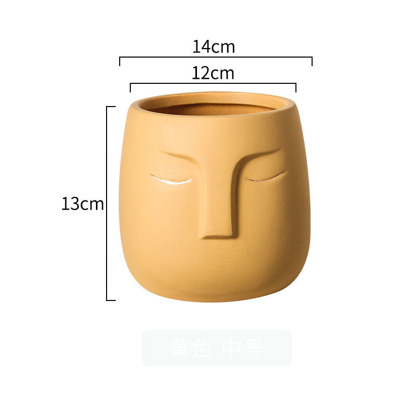 Nordic Abstract Figure Flowerpot Decoration