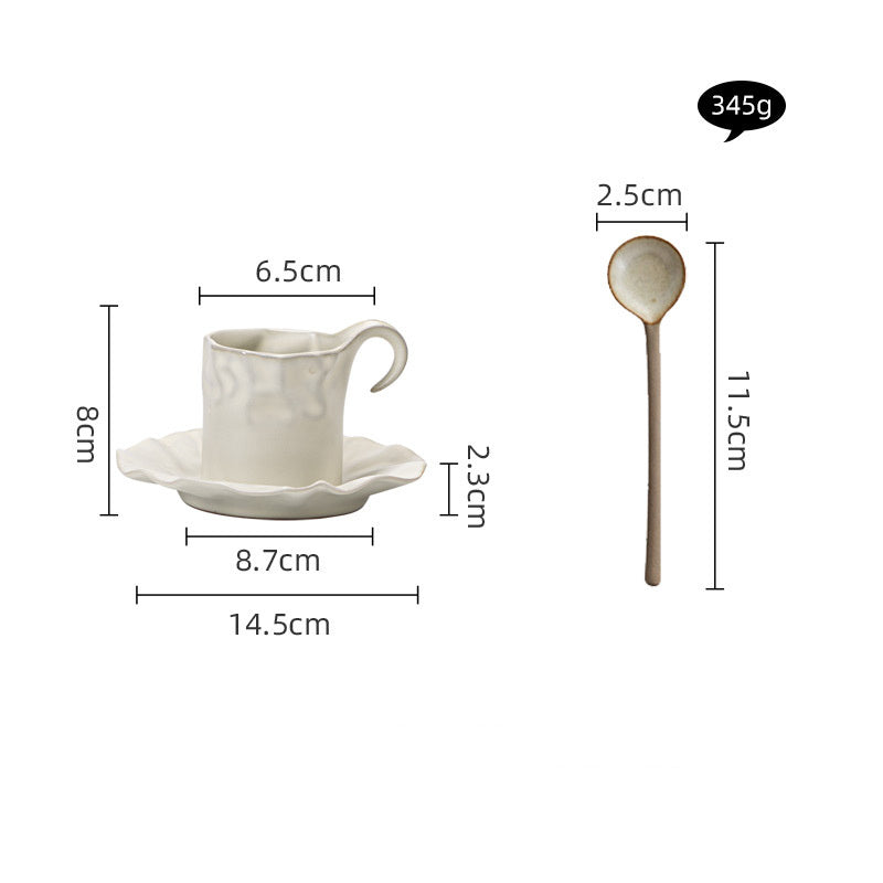 Fashion Personalized Pleated Coffee Cup Dish Set