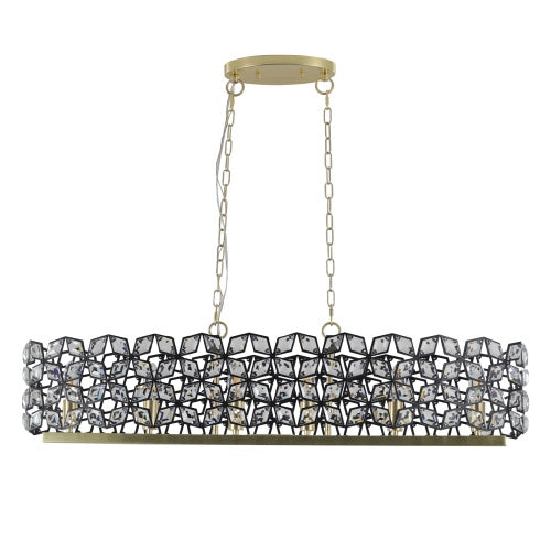 Modern Champagne Gold Oval Crystal Chandelier Temu