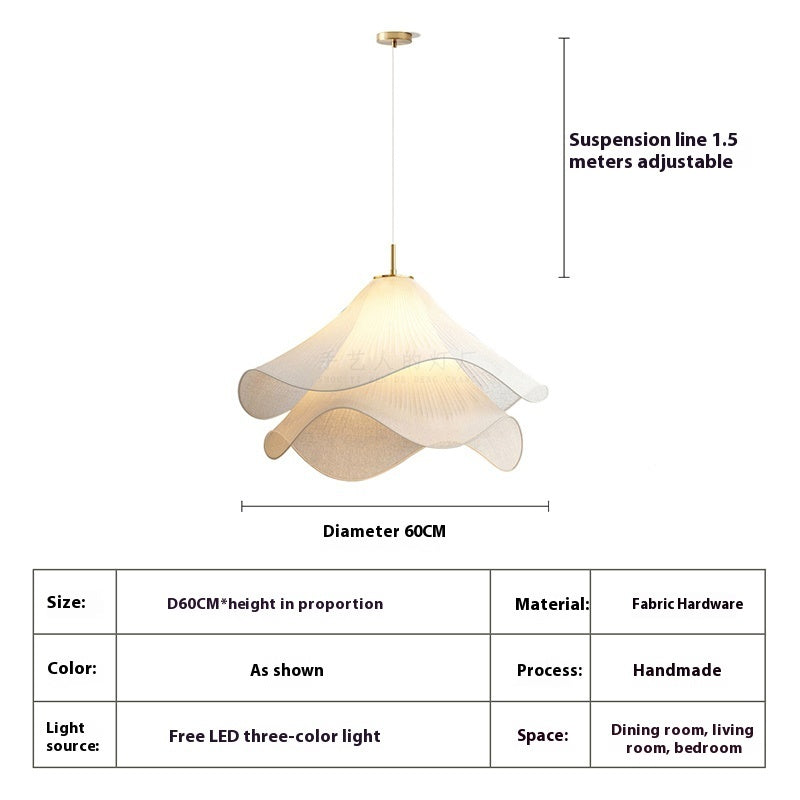 Nordic Fabric High-grade Cream Style Chandelier