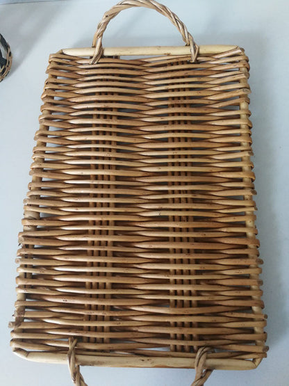 Hand-Woven Tray for Stylish Serving and Decor