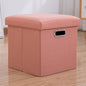 Stylish Cotton Linen Storage Stool for Organization