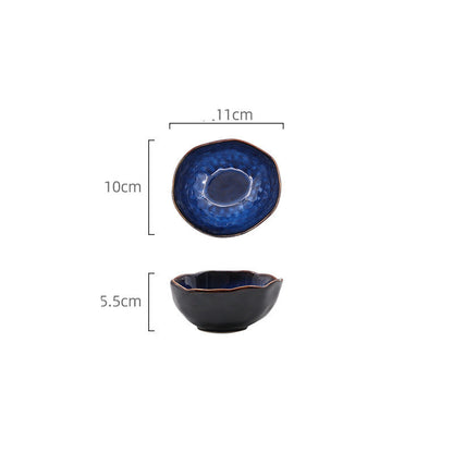 European Style Ceramic Deep Bowl Irregular Design