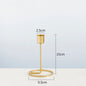 Nordic iron candlestick gold candlestick