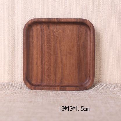 Walnut rectangular tray tray tea tray dessert