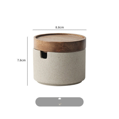 Retro Ceramic Seasoning Pot for Japanese Cuisine