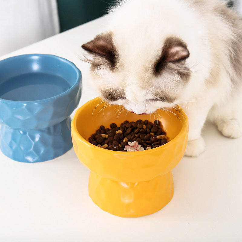 Pet ceramic high bowl