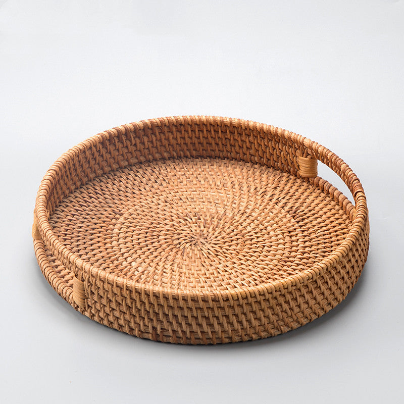 Handmade Autumn Rattan Fruit Basket for Home Decor