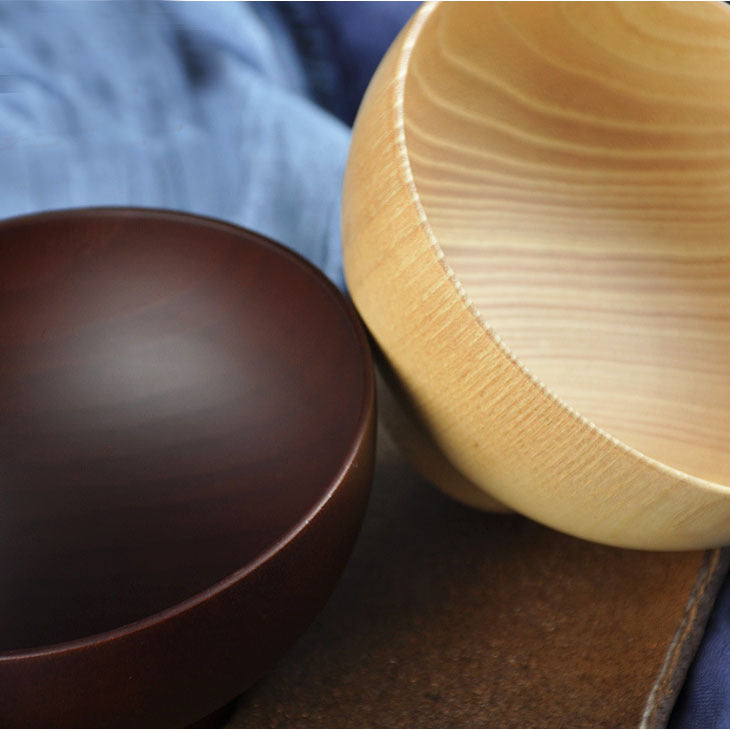 Japanese Jujube Wooden Bowl for Rice and Soup