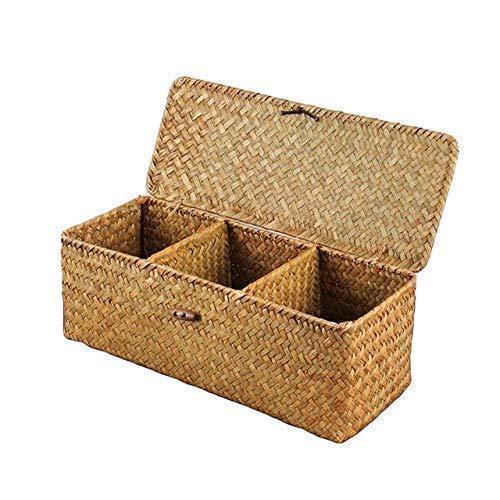 Three Lattice Cosmetic Storage Box and Jewelry Basket