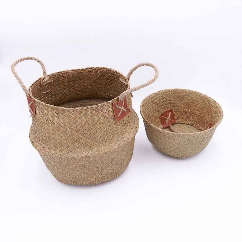 Nordic Style Hand-woven Seagrass Basket