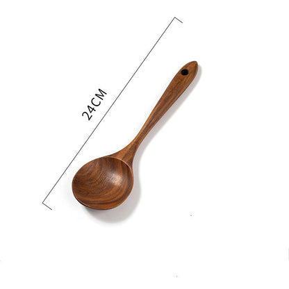 Teak Unlacquered Solid Wood Spatula for Stir-Fry