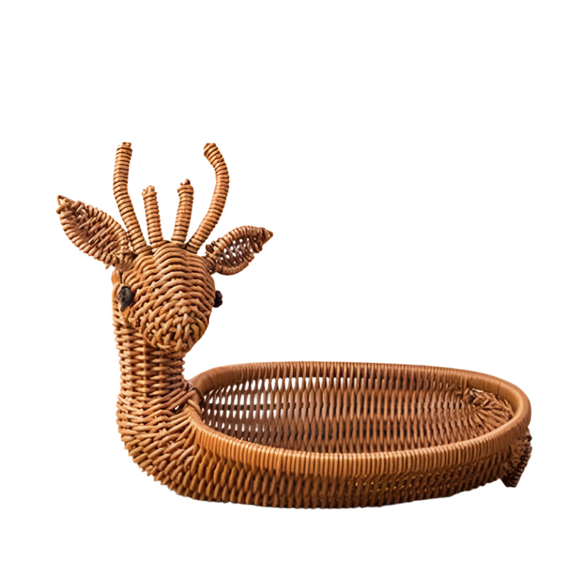 Rattan Woven Animal Basket