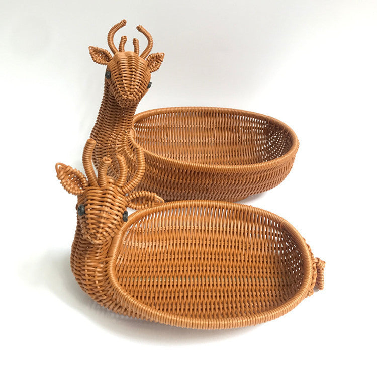 Rattan Woven Animal Basket