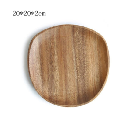 Walnut Acacia Wood Special-Shaped Wooden Tray Design