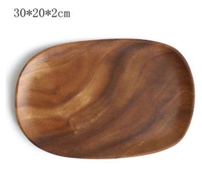 Walnut Acacia Wood Special-Shaped Wooden Tray Design